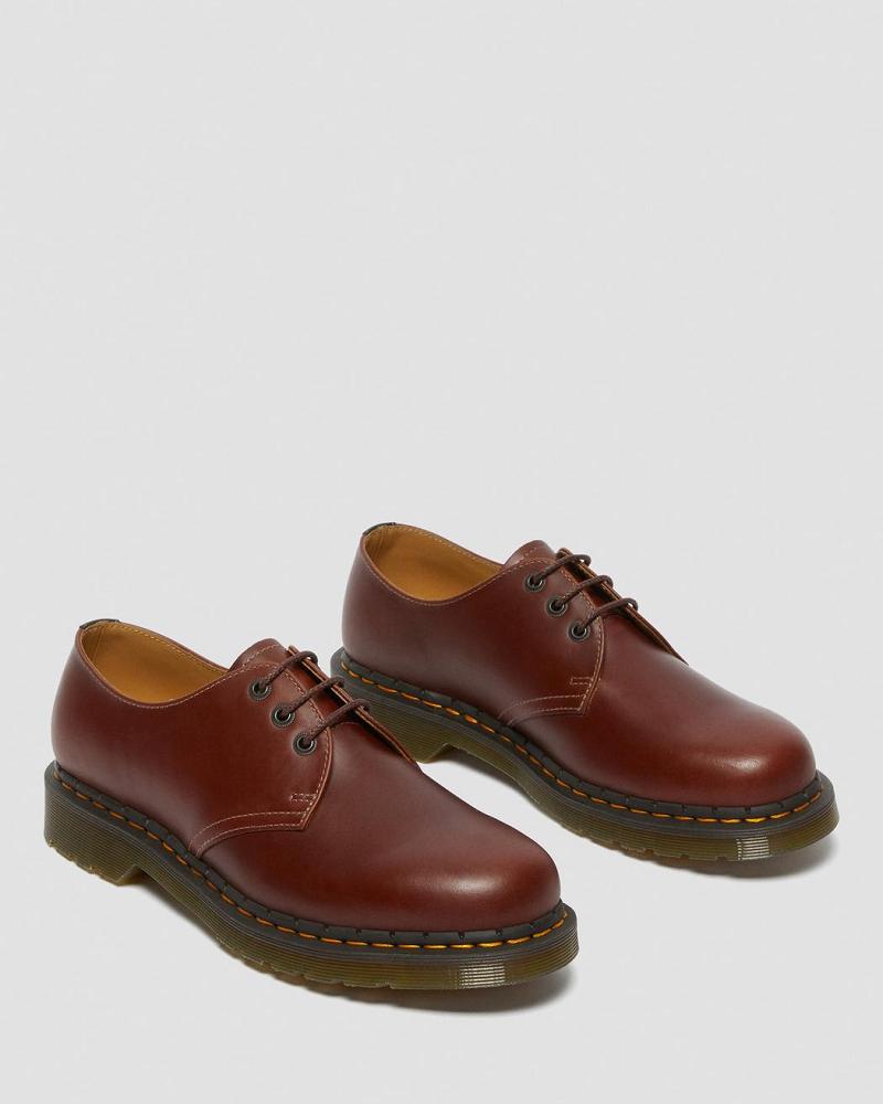 Dr Martens 1461 Men's Abruzzo Leren Oxford Schoenen Heren Bruin Zwart | NL 216TCE